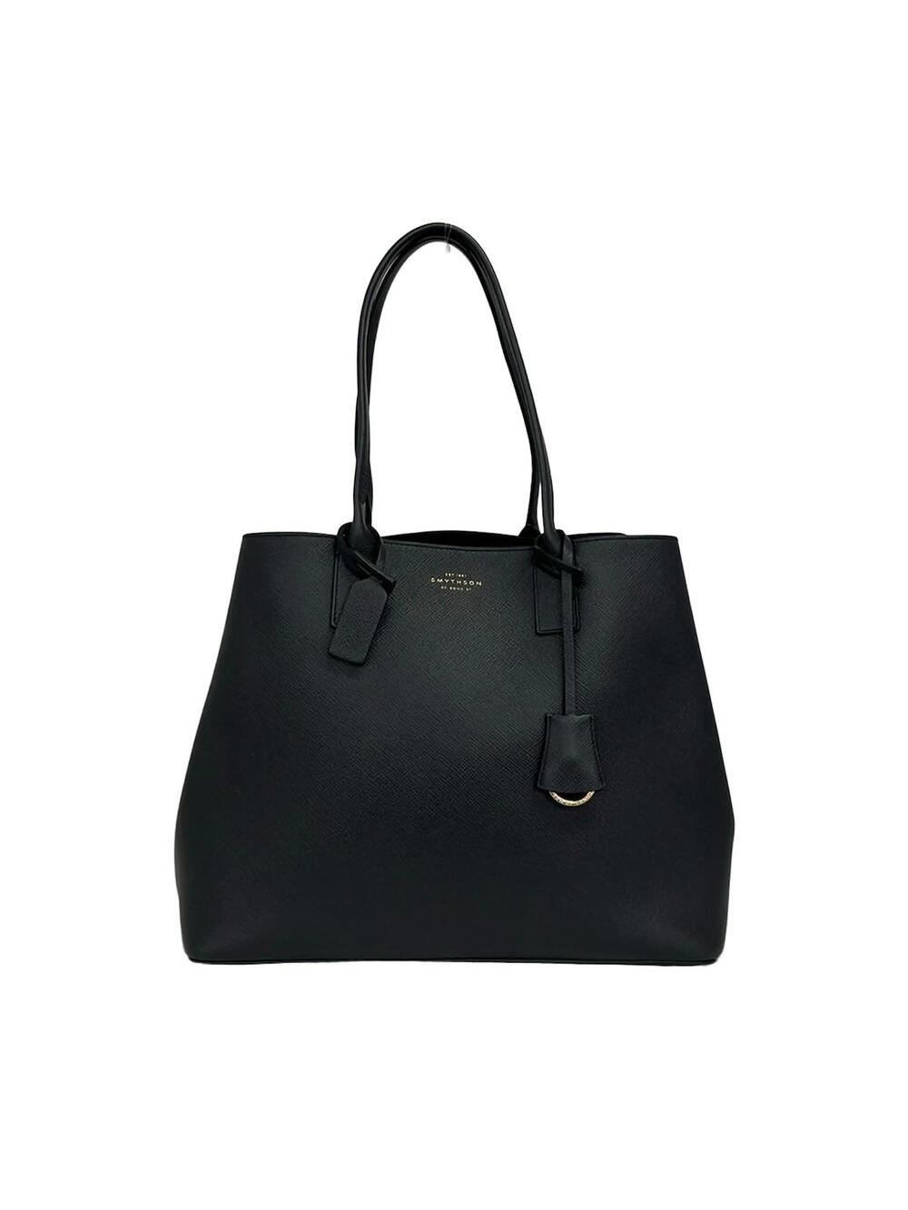 Smythson Dark Navy Panama Leather Tote #347083S57B
